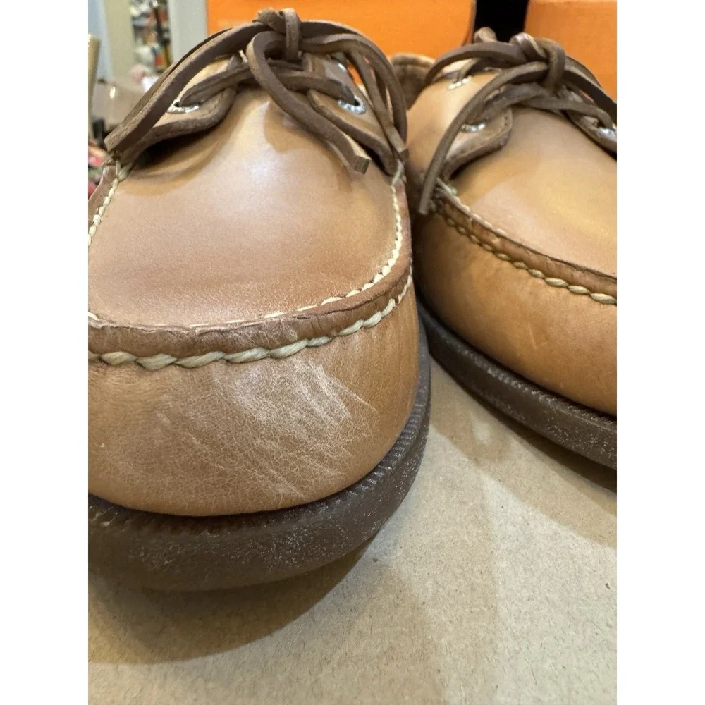 NEW SPERRY Original Boat Shoes Mens 11 Top‎ Sider Sahara Brown EU 44.5 Preppy!